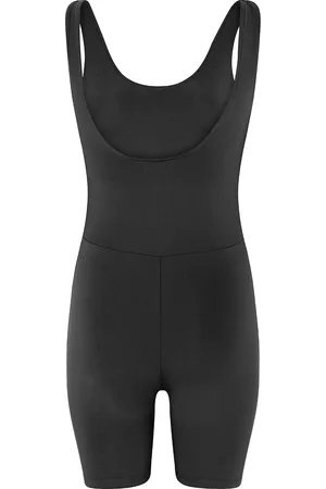 GIRLFRIEND COLLECTIVE Bike Unitard, Scoop Bottoms Jumpsuits Black