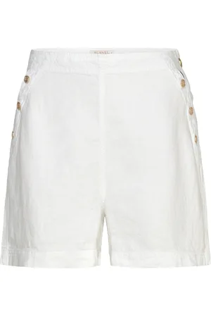 BUSNEL Peggie Shorts Bottoms Shorts Chino Shorts White