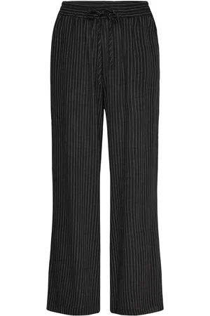 soyaconcept Sc-Alema Bottoms Trousers Wide Leg Black