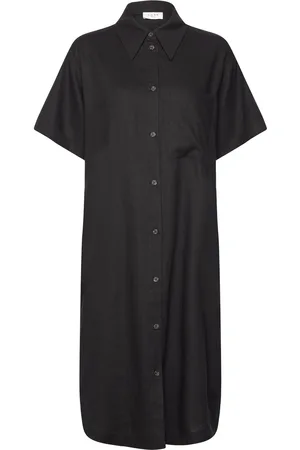 Norr Esma Shirt Dress Polvipituinen Mekko Black