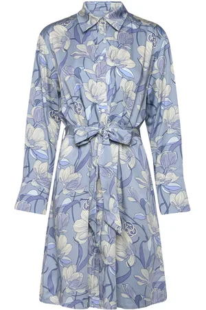 GANT Rel Magnolia Print Shirt Dress Lyhyt Mekko Blue