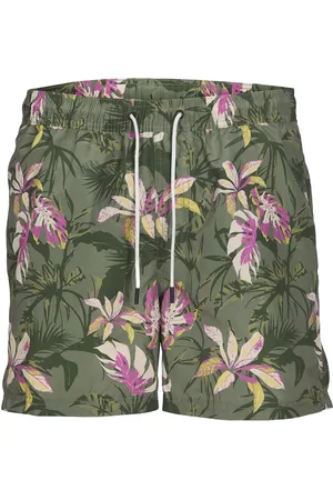JACK & JONES Jpstfiji Jjswim Aop Originals Ly Uimashortsit Green Jack & J S