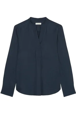 Marc O’ Polo Shirts/Blouses Long Sleeve Tops Blouses Long-sleeved Navy