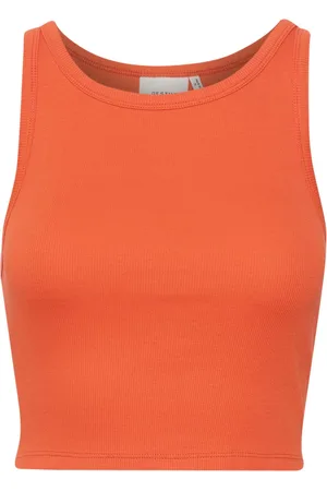 Gestuz Drewgz Cropped Top Tops T-shirts & Tops Sleeveless Orange