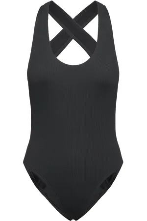Nike Nike Elevated Essential Pucker Crossback Piece Sport Swimsuits Black