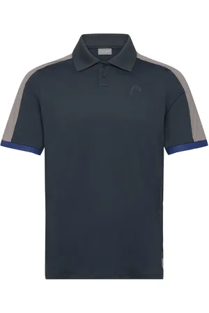 Head Play Tech Polo Shirt Men Tops Polos Short-sleeved Navy