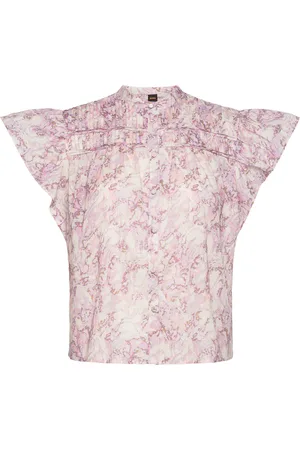 HUGO BOSS C_Bantina Tops Blouses Short-sleeved Pink