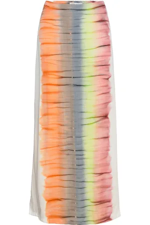 Rabens Saloner Macaw Skirt - Isold Pitkä Hame Orange Rabens Sal R