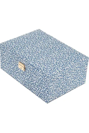 Bon Dep Jewelry Box Square Mw Liberty Feather Blue Accessories Jewellery Jewellery Boxes Blue