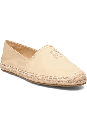 Tommy Hilfiger Embroidered Flat Espadrille Matalat Sandaalit Espadrillot Cream