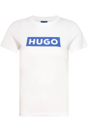 Hugo Blue Classic Tee_B Tops T-shirts & Tops Short-sleeved White
