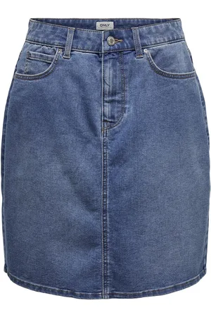 ONLY Onlwonder Hw Dnm Skirt Pim Noos Lyhyt Hame Blue