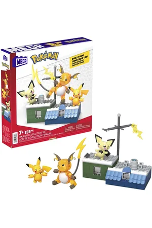 MEGA Pokémon Pokémon Pikachu Evolution Set Toys Building Sets & Blocks Building Sets Multi/patterned