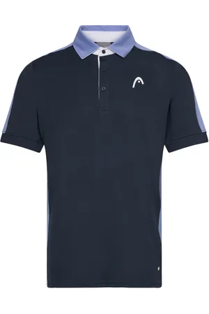 Head Slice Polo Shirt Men Tops Polos Short-sleeved Navy