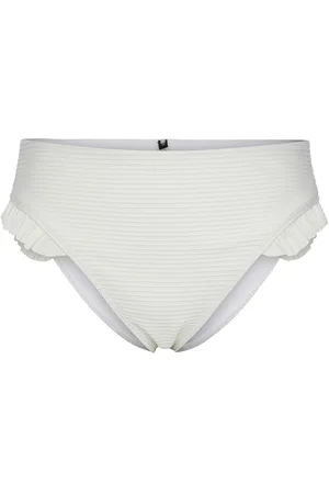 Pieces® Pcadina Bikini Brief Sww Bc Swimwear Bikinis Bikini Bottoms Bikini Briefs White