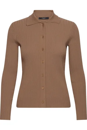 Max Mara Papiro Designers Knitwear Cardigans Brown