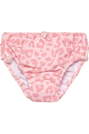 Geggamoja Uv Baby Swim Pant Pink Leo 01 86/92 Swimwear Nappie Briefs Pink