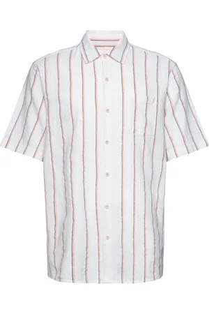 Revolution Short-Sleeved Loose Shirt Tops Shirts Short-sleeved White