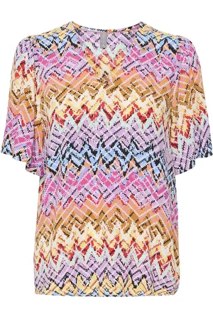 Culture Cukendall Ss Blouse Tops Blouses Short-sleeved Pink