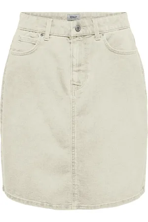 ONLY Onlwonder Hw Dnm Skirt Pim Noos Lyhyt Hame Grey
