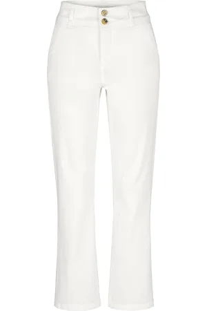Newhouse Cecilia Chinos Bottoms Trousers Chinos White
