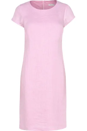 Newhouse Klara Linen Dress Lyhyt Mekko Pink