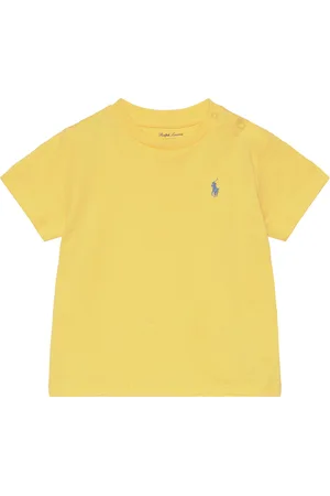 Ralph Lauren 26/1 Jersey-Ss Cn-Tp-Tsh Tops T-shirts Short-sleeved Yellow