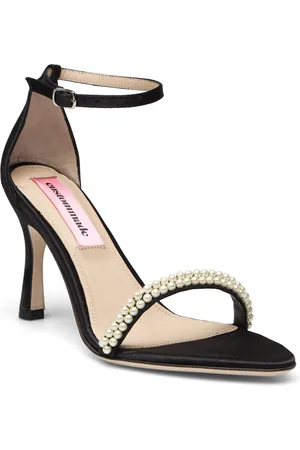 Custommade Alma Satin Pearl Korolliset Sandaalit Black
