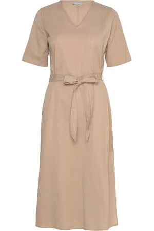 FRANSA Frmaddie Dr 2 Polvipituinen Mekko Beige