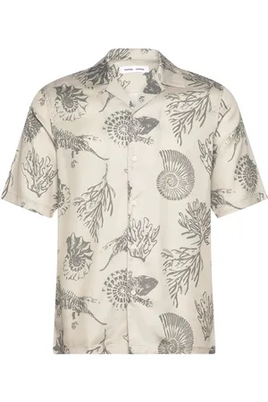 Samsøe Samsøe Saoscar Ax Shirt 10527 Designers Shirts Short-sleeved Cream