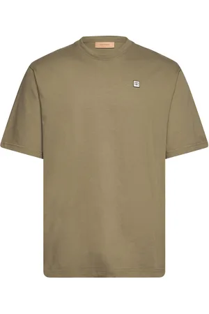 Rue de Tokyo Thomas Embroidery Patch Cotton Jersey Tops T-shirts Short-sleeved Green