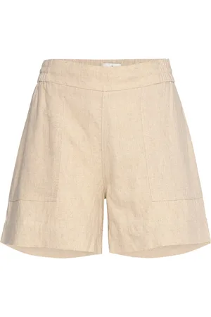 Fiveunits Lineafv Work Shorts Bottoms Shorts Casual Shorts Beige