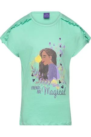 Princesses Short-Sleeved T-Shirt Tops T-shirts Short-sleeved Green