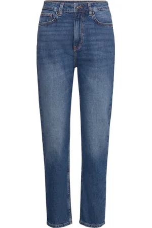Hugo Blue Noe_B Bottoms Jeans Mom Jeans Blue