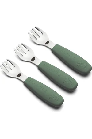 Nuuroo Felix Forks 3 Pack Home Meal Time Cutlery Green