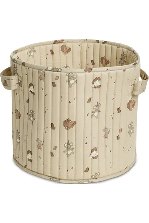 Nuuroo Hunter Quilted Storage Bag - Medium Home Kids Decor Storage Storage Baskets Beige