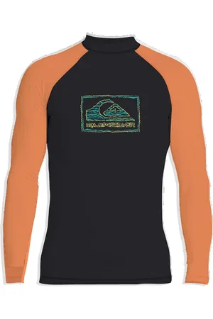 Quiksilver Everyday Upf50 Ls Boy Tops T-shirts Long-sleeved T-shirts Orange