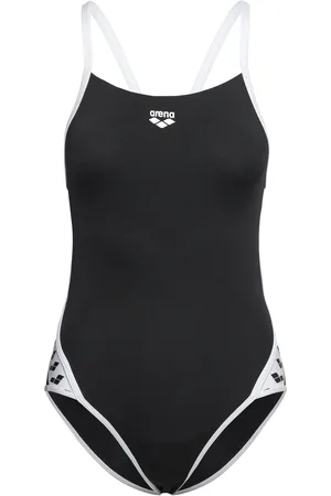 Arena W Team Stripe Super Fly Back Piece Black-White Uimapuku Uima-asut Black