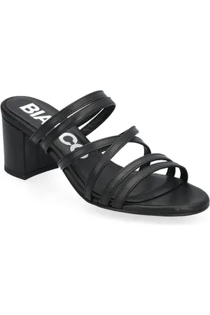 Bianco Biabelle High Heeled Mule Smooth Leather Korolliset Sandaalit Black