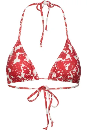 Rosemunde Triangle Bikini Top Swimwear Bikinis Bikini Tops Triangle Bikinitops Red