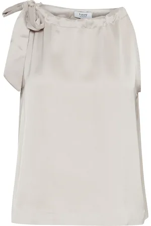 B YOUNG Byesto Blouse - Tops Blouses Sleeveless Beige