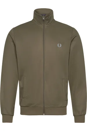 Fred Perry Track Jacket Tops Sweat-shirts & Hoodies Sweat-shirts Green