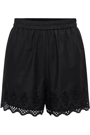 ONLY Onllou Life Emb Loose Shorts Ptm Bottoms Shorts Casual Shorts Black