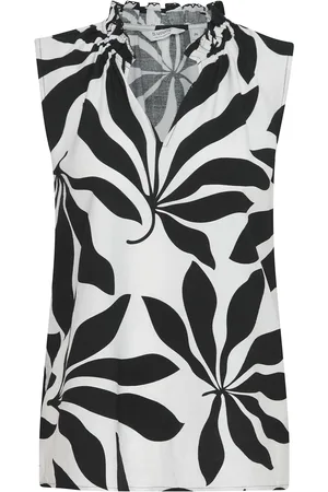 B YOUNG Byjanina Aop Blouse 2 - Tops Blouses Sleeveless Black