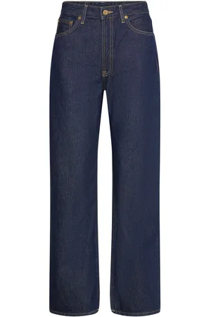 Nudie Jeans Clean Eileen Classic Blue Bottoms Jeans Wide Blue