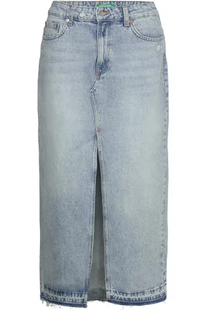 Benetton Skirt Polvipituinen Hame Blue