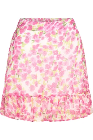 VERO MODA Vmsmilla H/W Short Skirt Wvn Ga Lyhyt Hame Pink
