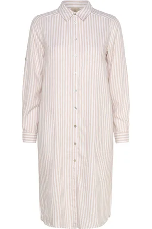 Brandtex Casual Dress Polvipituinen Mekko Beige