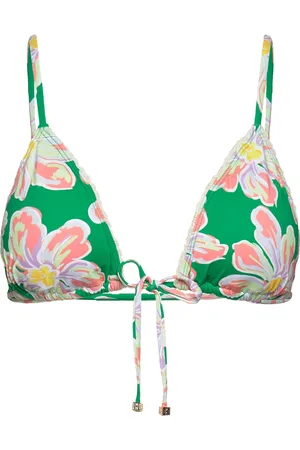 By Malina Fleurine Bikini Top Designers Bikinis Bikini Tops Triangle Bikinitops Green