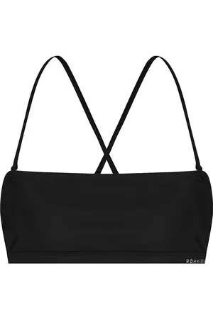 Röhnisch Sahr Bandeau Bikini Top Swimwear Bikinis Bikini Tops Bandeau Bikinitops Black